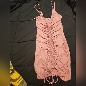 Fashion Nova ruched tie dress